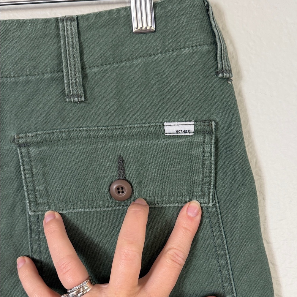 MOTHER Ankle Cropped Jeans in Sage - Picture 14 of 16